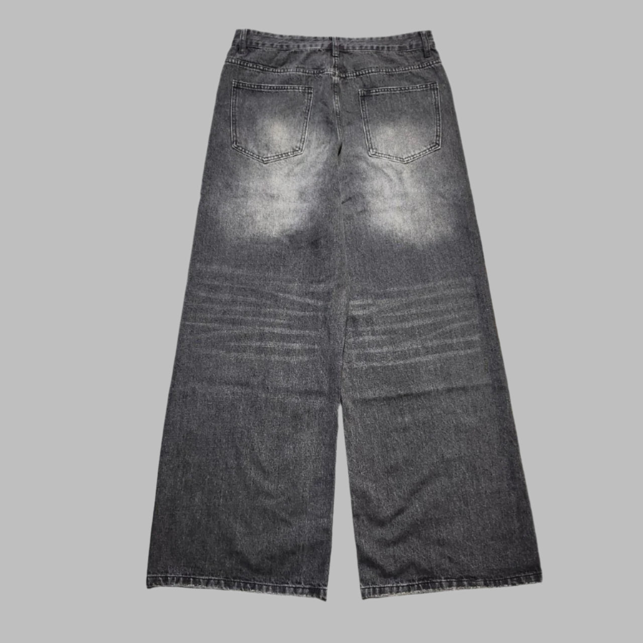 Baggy faded black/grey denim