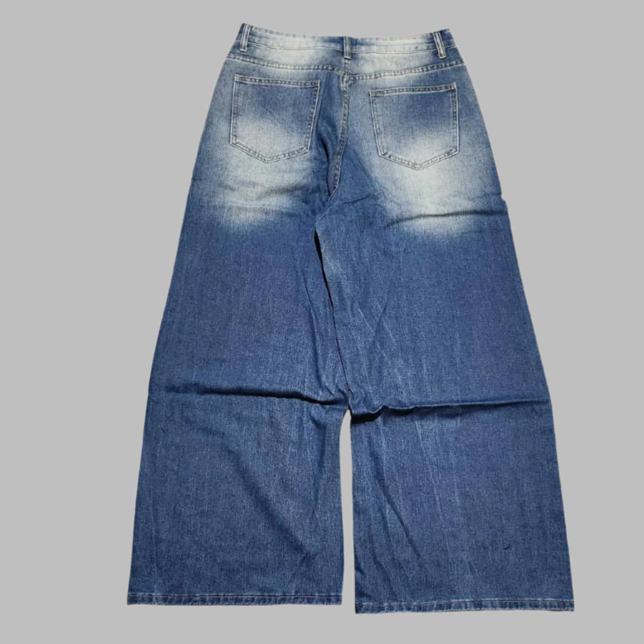Faded Blue Distressed Denim