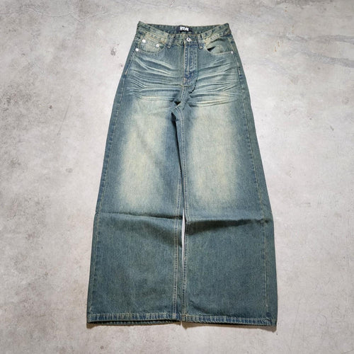 Essential Baggy Denim - Dusty Green
