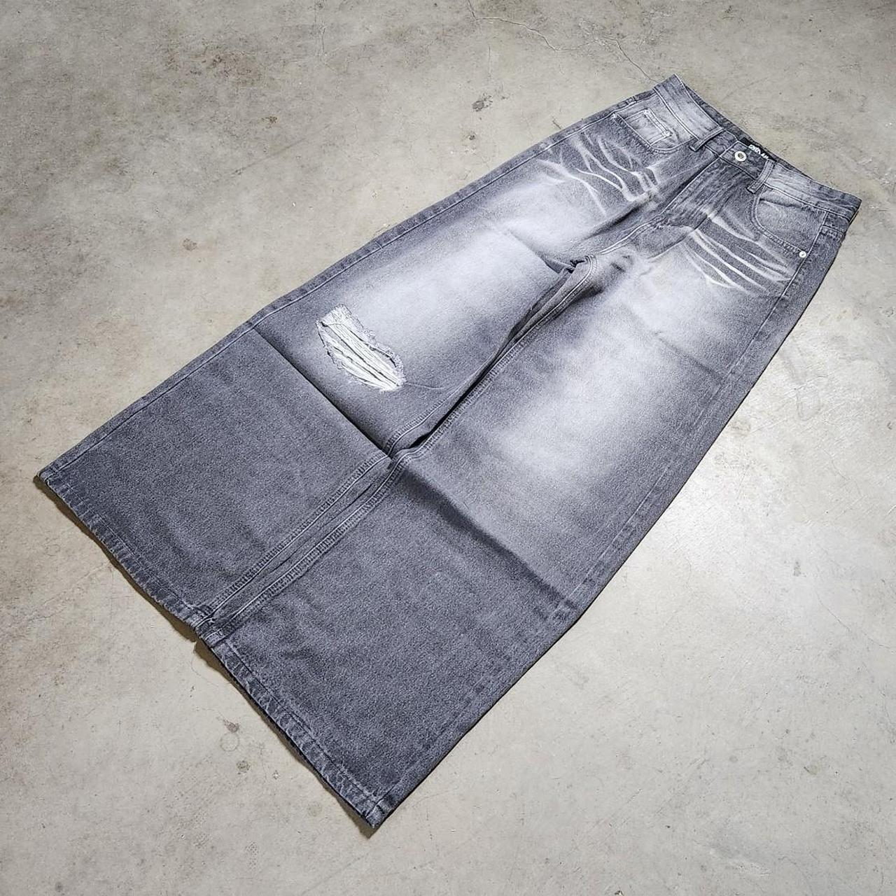Essential Baggy Denim - Gray/Distressed
