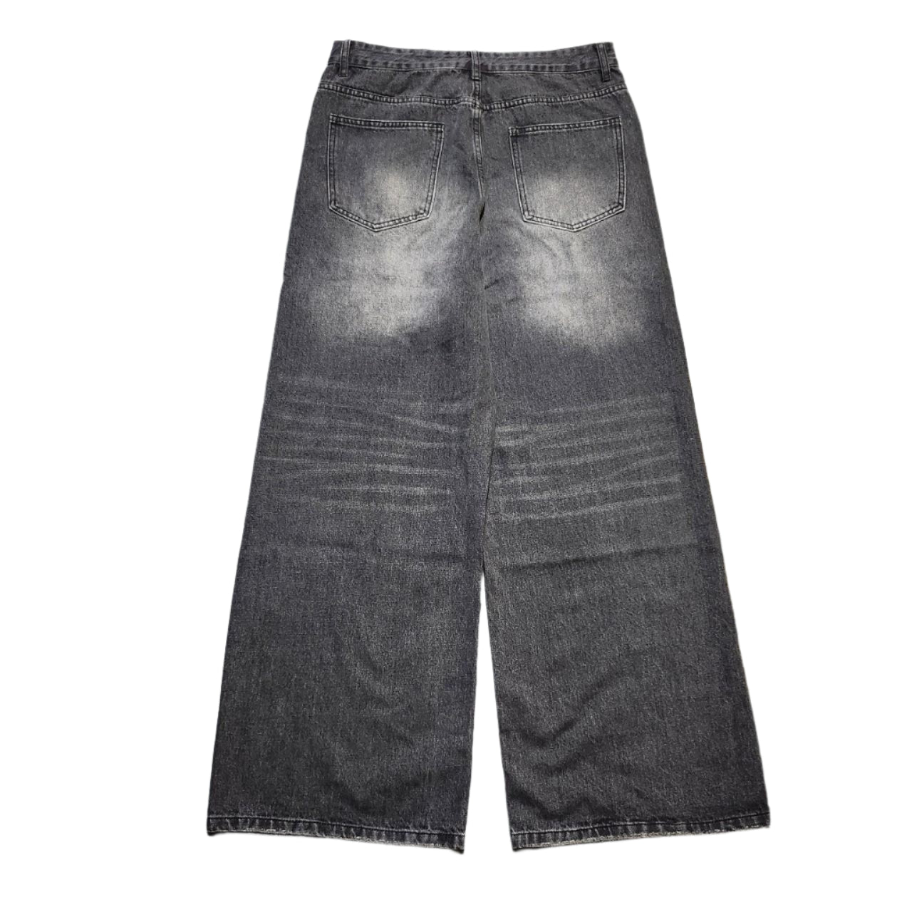 Baggy faded black/grey denim